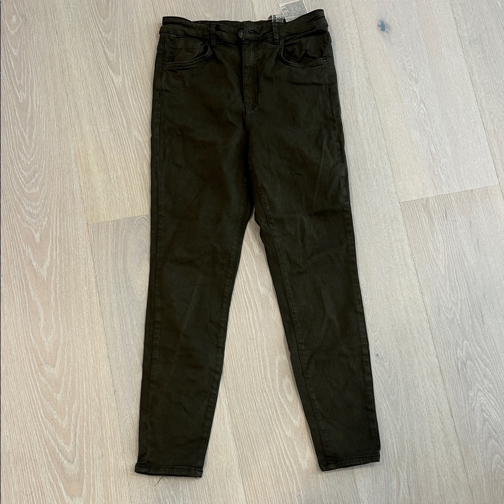Zara Women's Skinny Jeans - Dark Olive